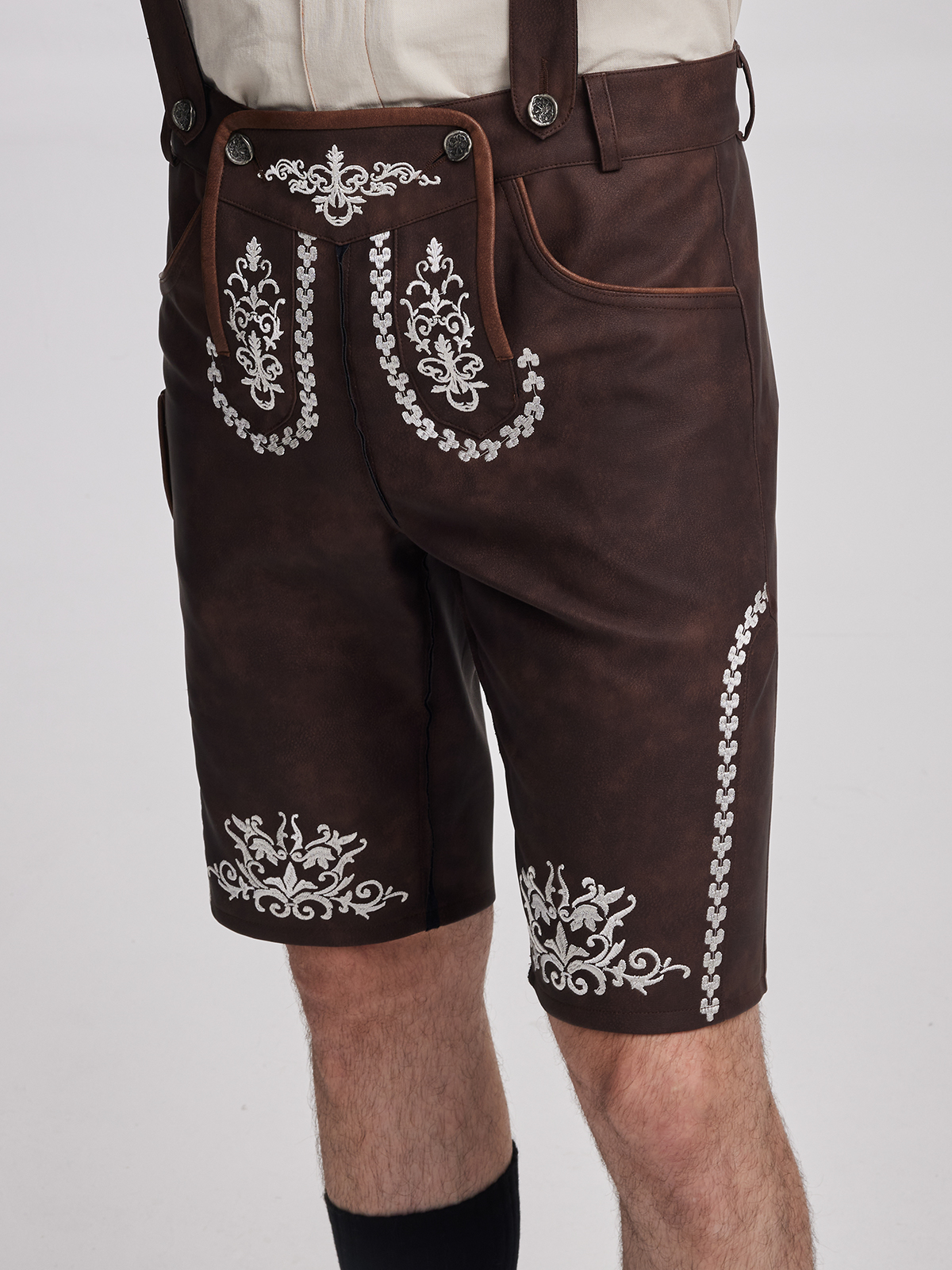 Khaki Dirndl mit eleganter Schnürung