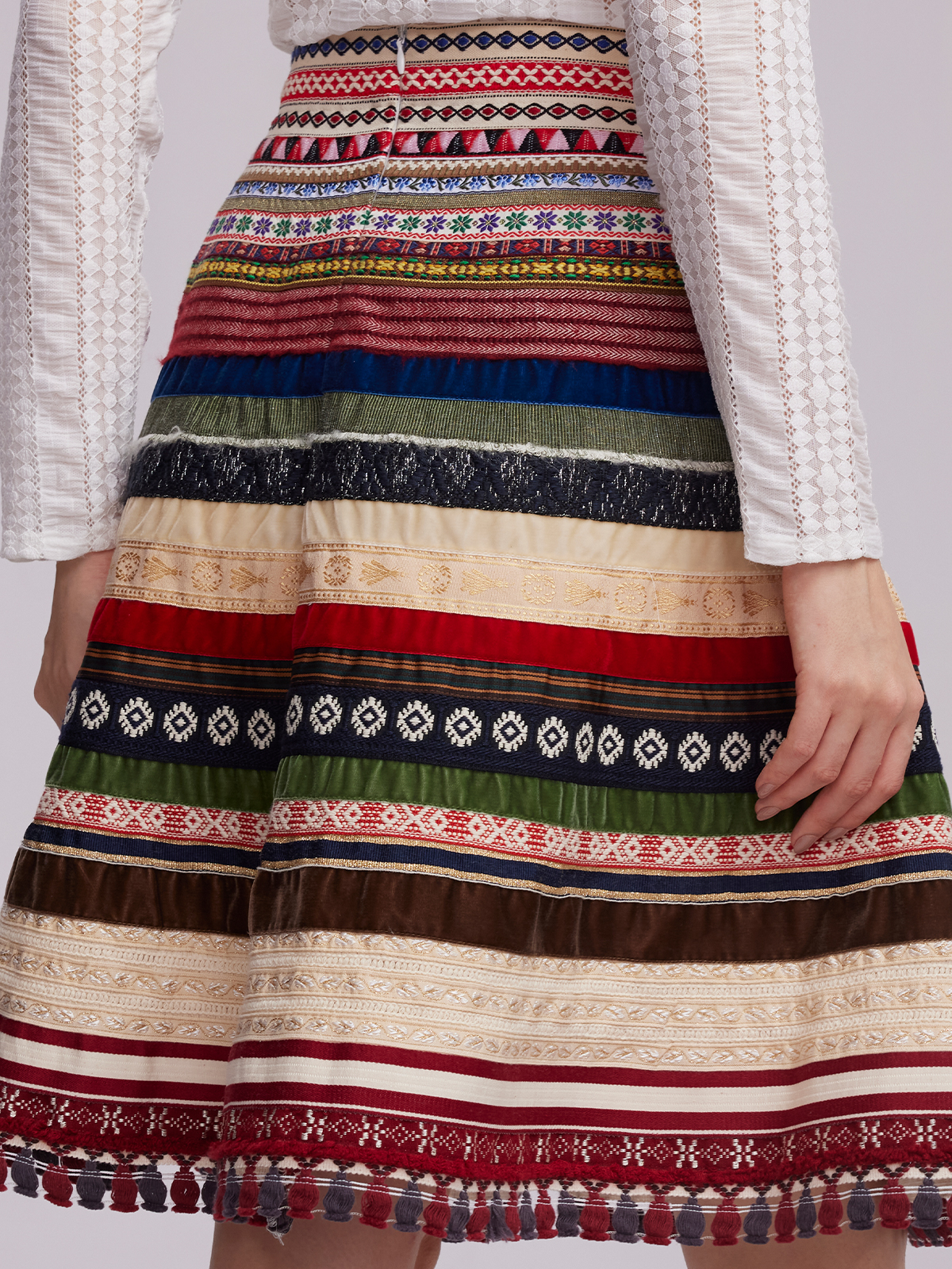 Grünes Dirndl Samt