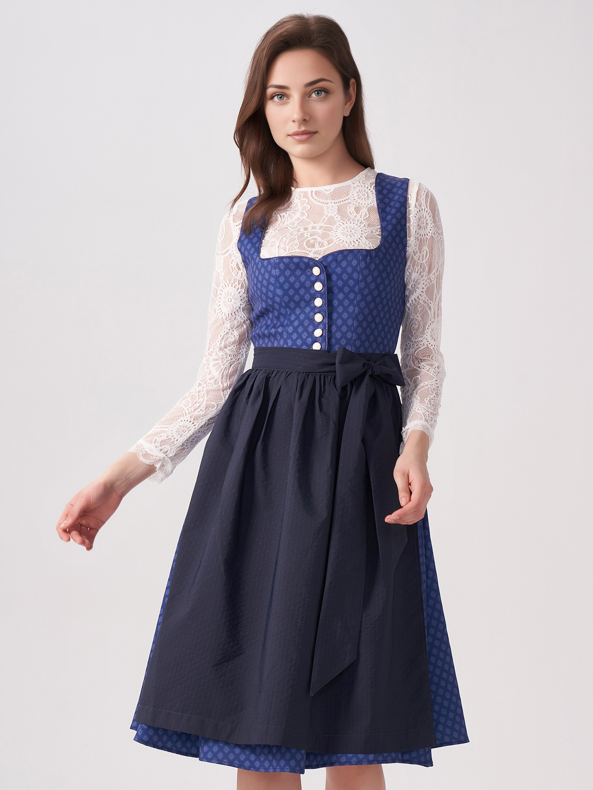 Ehreer Dirndl in Blau