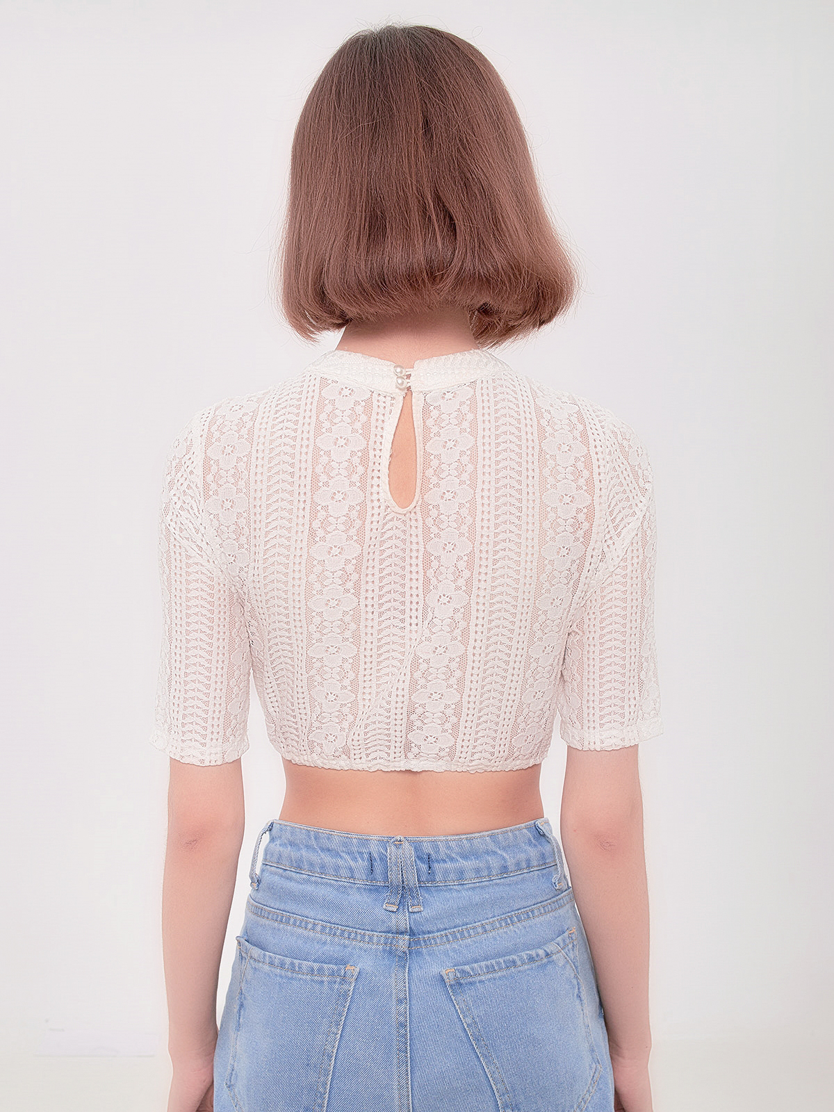 Dirndl Bluse in Weiß