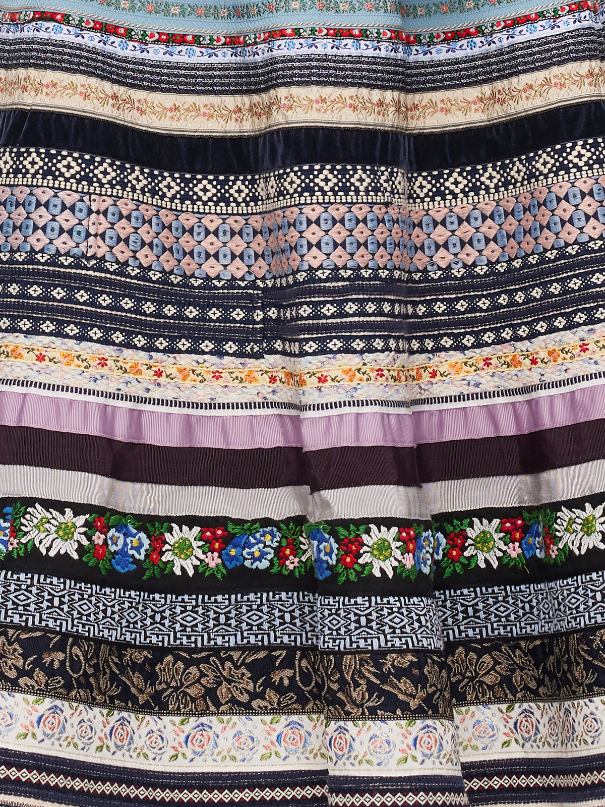 Dirndl Bluse Langarm in Blau